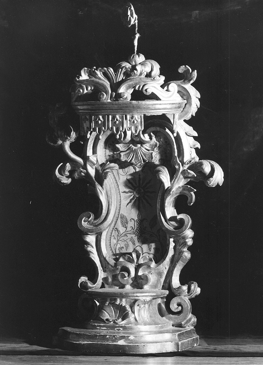 tronetto per esposizione eucaristica - ambito parmense (seconda metà sec. XVIII)