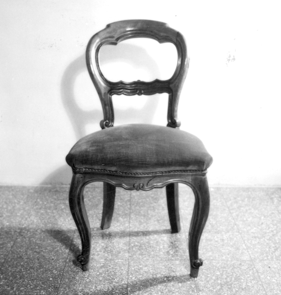 sedia, serie - produzione italiana (ultimo quarto sec. XIX)