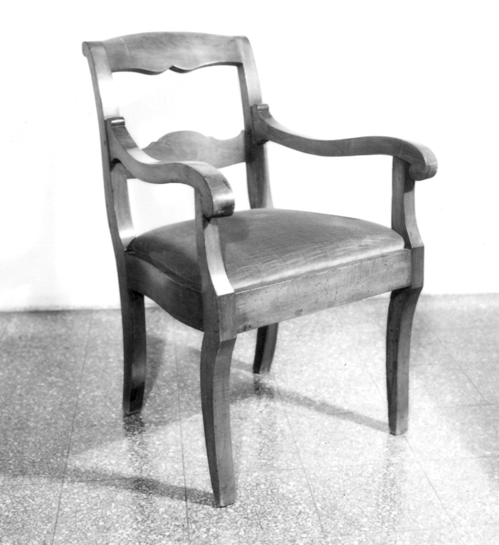 poltroncina - ambito Italia settentrionale (ultimo quarto sec. XIX)