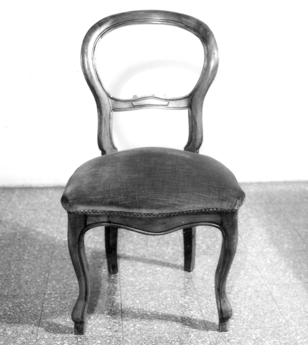 sedia, serie - ambito Italia settentrionale (ultimo quarto sec. XIX)