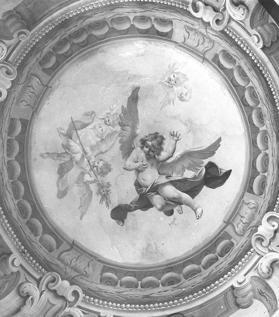gloria di angeli (decorazione pittorica, complesso decorativo) di Galeotti Sebastiano (sec. XVIII)