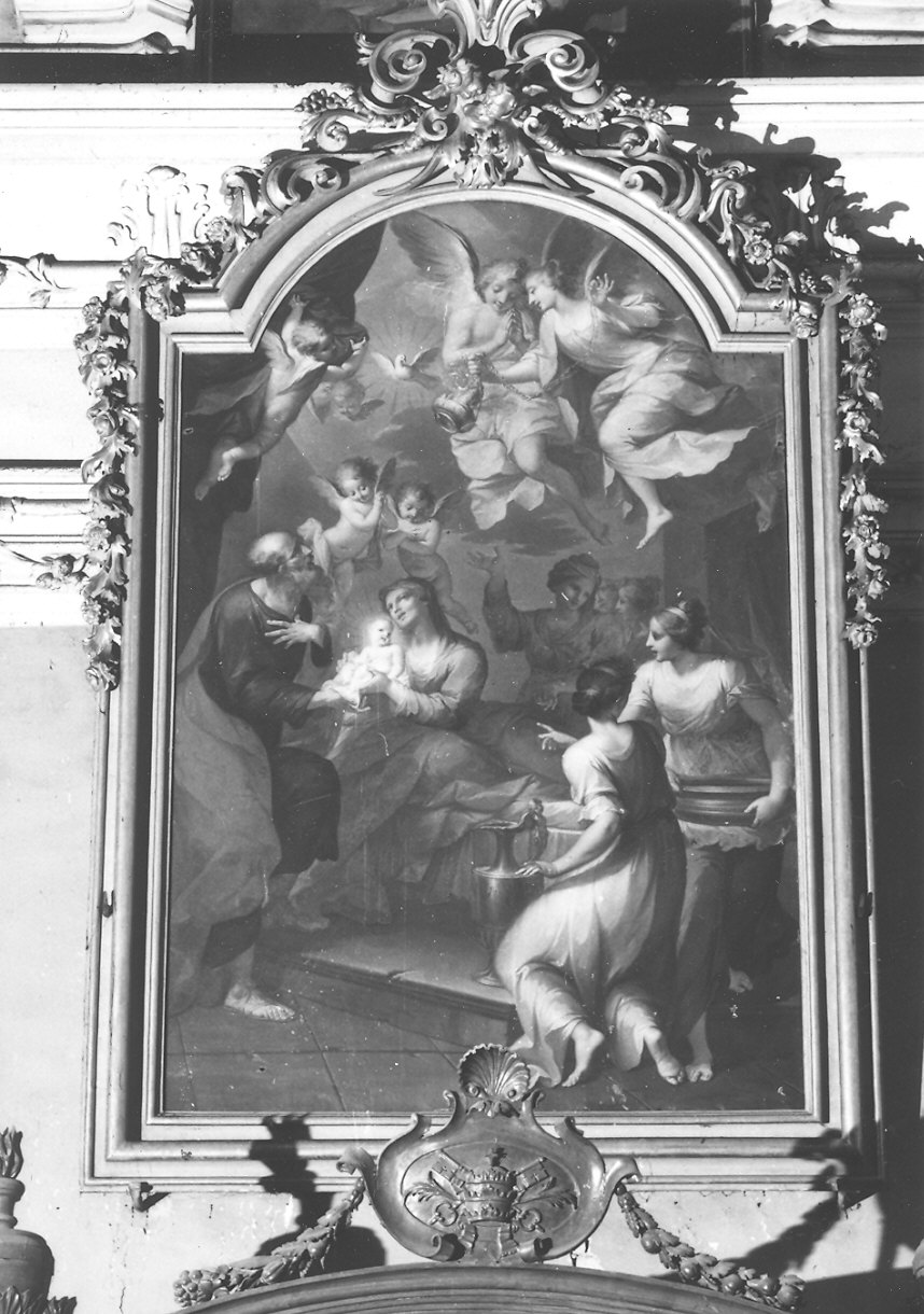 nascita di Maria Vergine (dipinto) di Ruta Clemente (attribuito) (metà sec. XVIII)