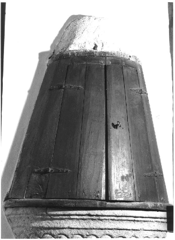 coperchio del fonte battesimale - ambito parmense (sec. XVII)