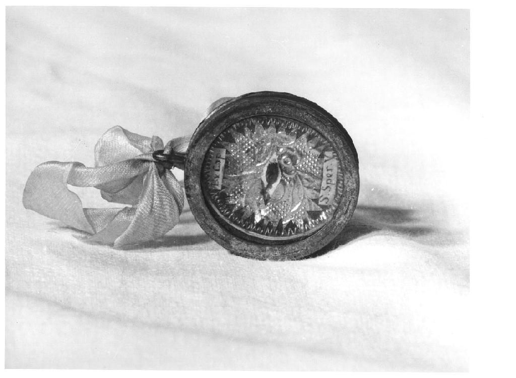 reliquiario a capsula - a medaglione - ambito italiano (sec. XVIII)