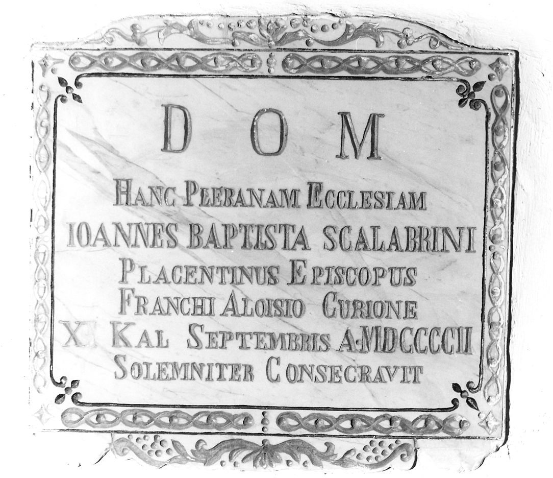 lapide commemorativa - ambito parmense-piacentino (sec. XX)