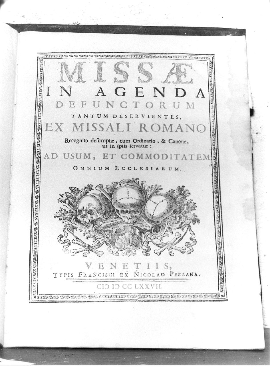 coperta di libro liturgico - ambito veneziano (sec. XVIII)