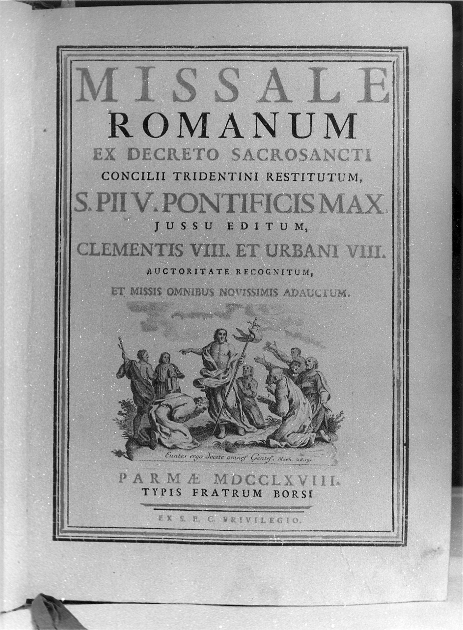 coperta di libro liturgico - ambito parmense (sec. XVIII)