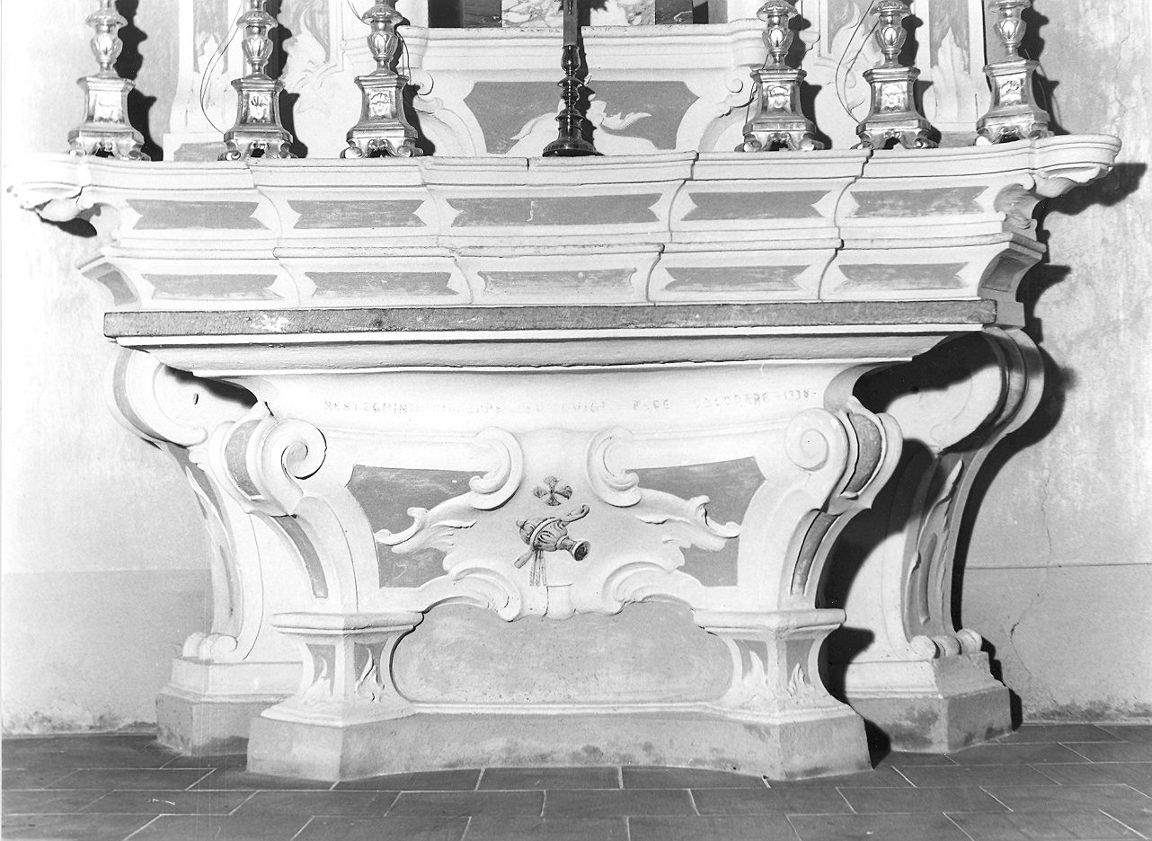 altare - ambito piacentino (sec. XVIII, sec. XX)
