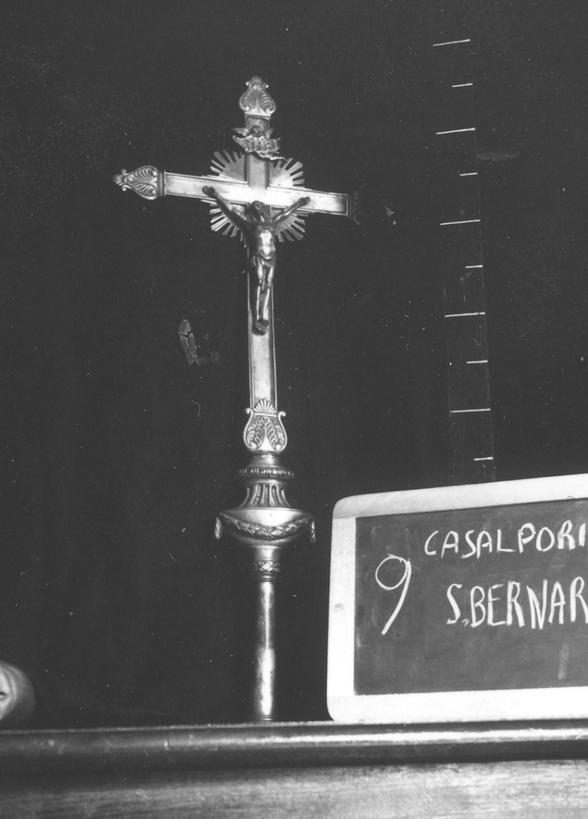 croce processionale - ambito parmense (prima metà sec. XIX)