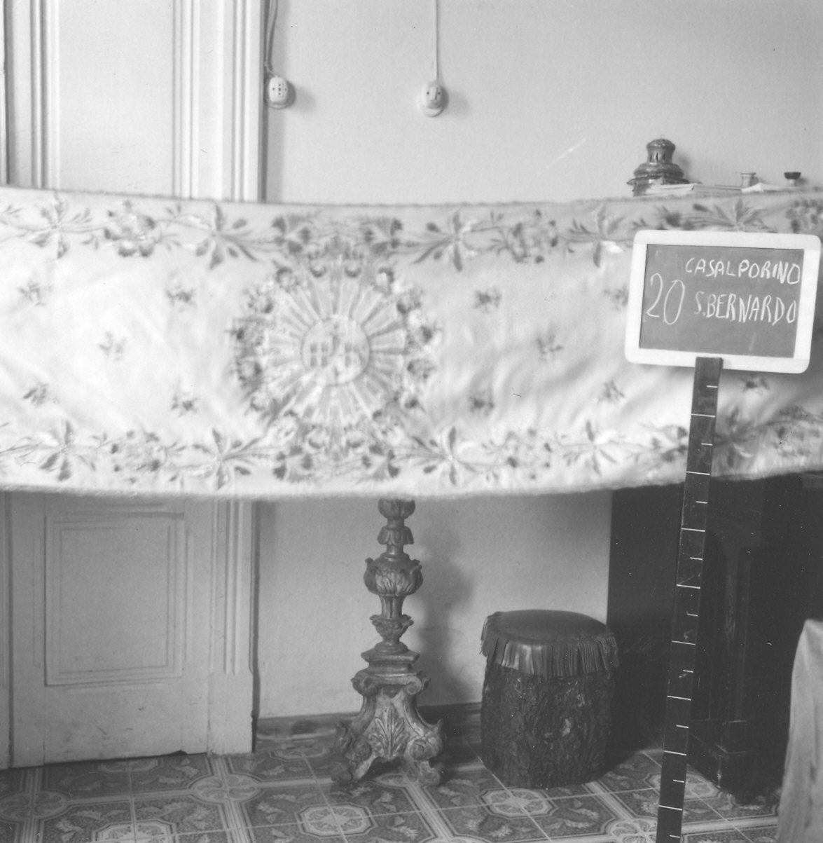 velo omerale - manifattura italiana (sec. XIX)