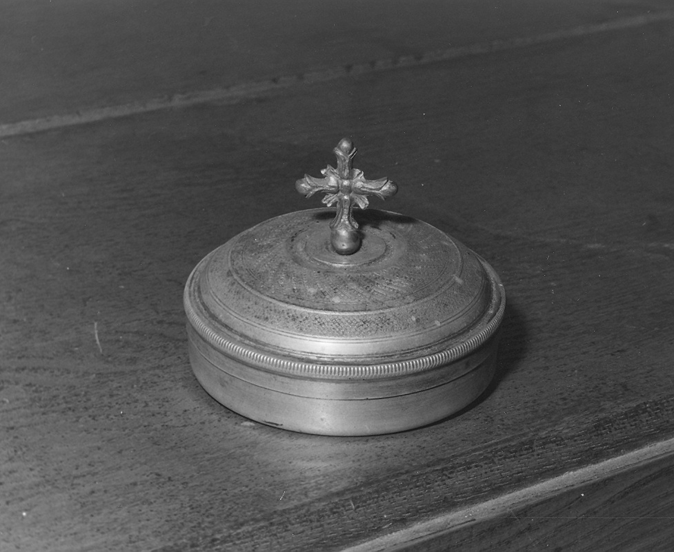 scatola per ostie - ambito piacentino (sec. XIX)