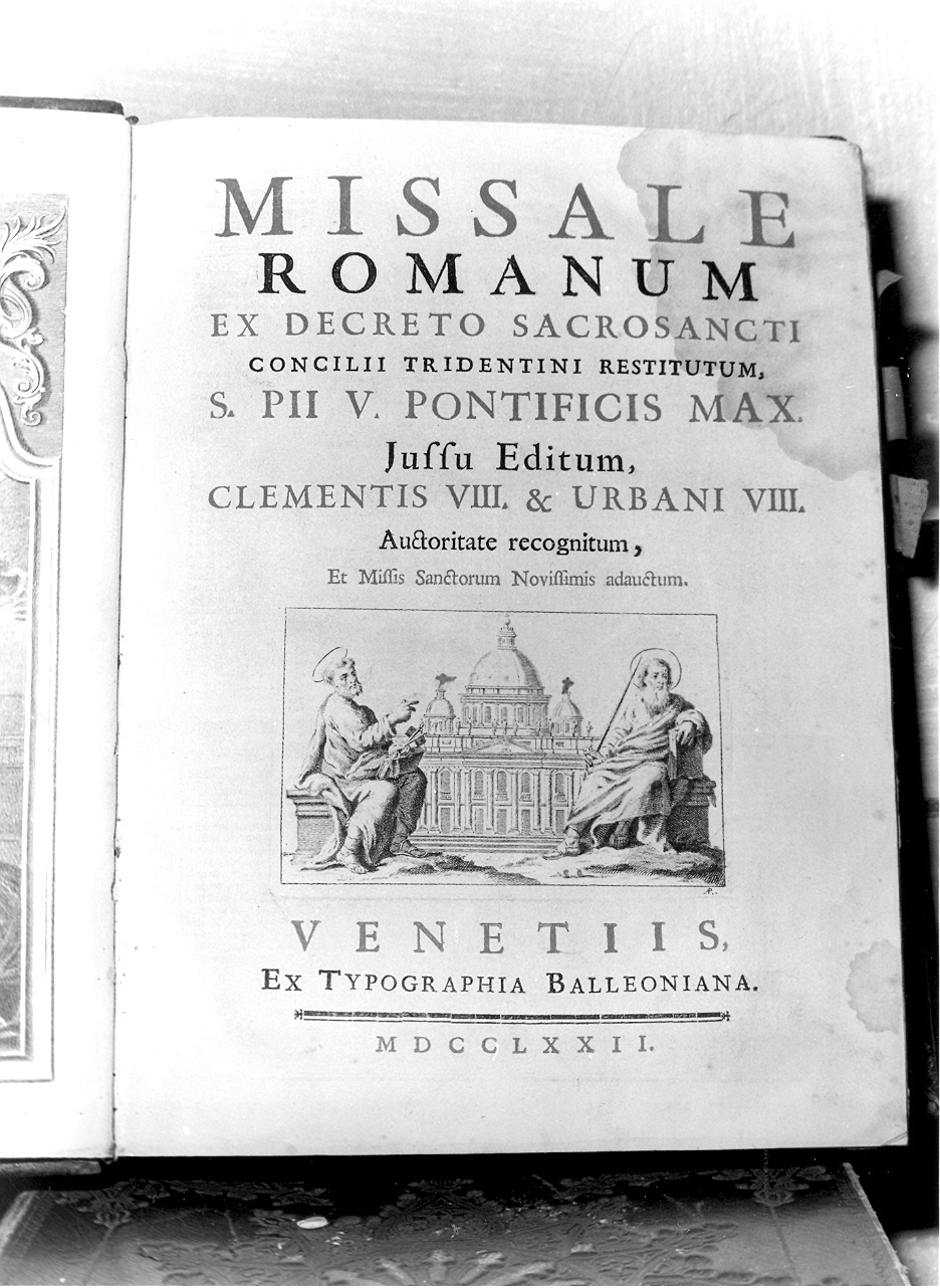 coperta di libro liturgico - ambito veneziano (sec. XVIII)