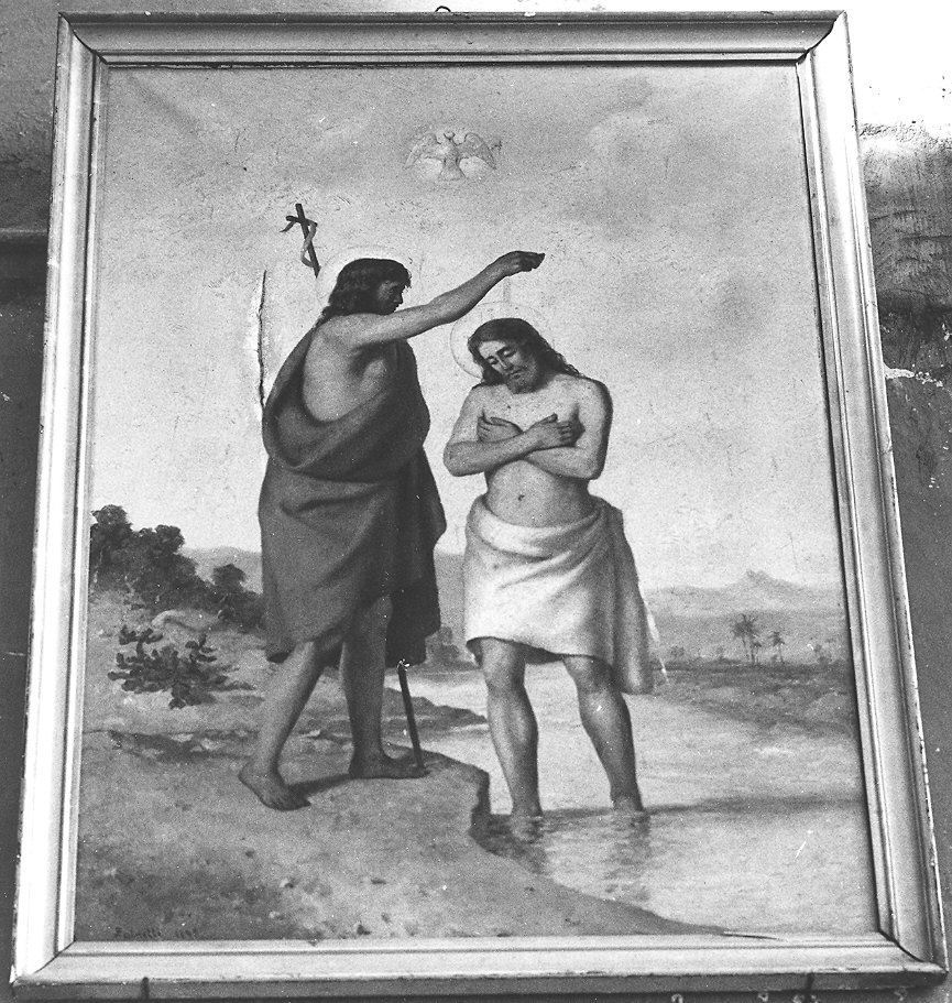 battesimo di Cristo (dipinto) di Perinetti Emilio (sec. XIX)