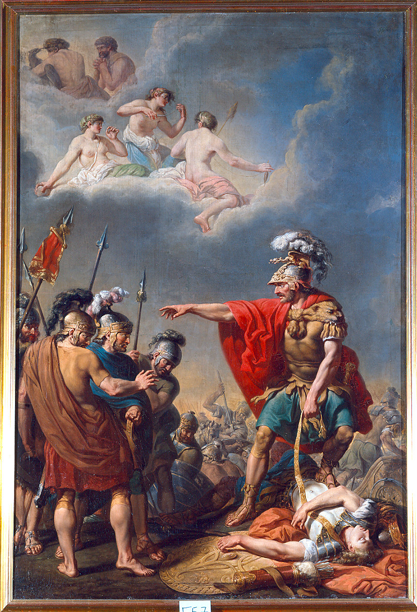 Morte di Pallante (dipinto) di Sablet Jacques (sec. XVIII)