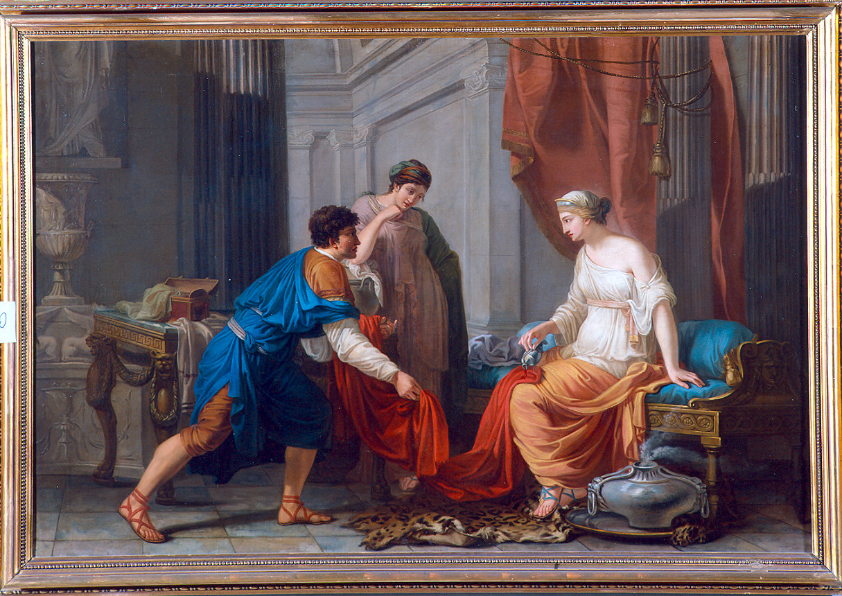 Deianira versa l'unguento sulle vesti di Ercole (dipinto) di Bagutti Giovan Battista (sec. XVIII)