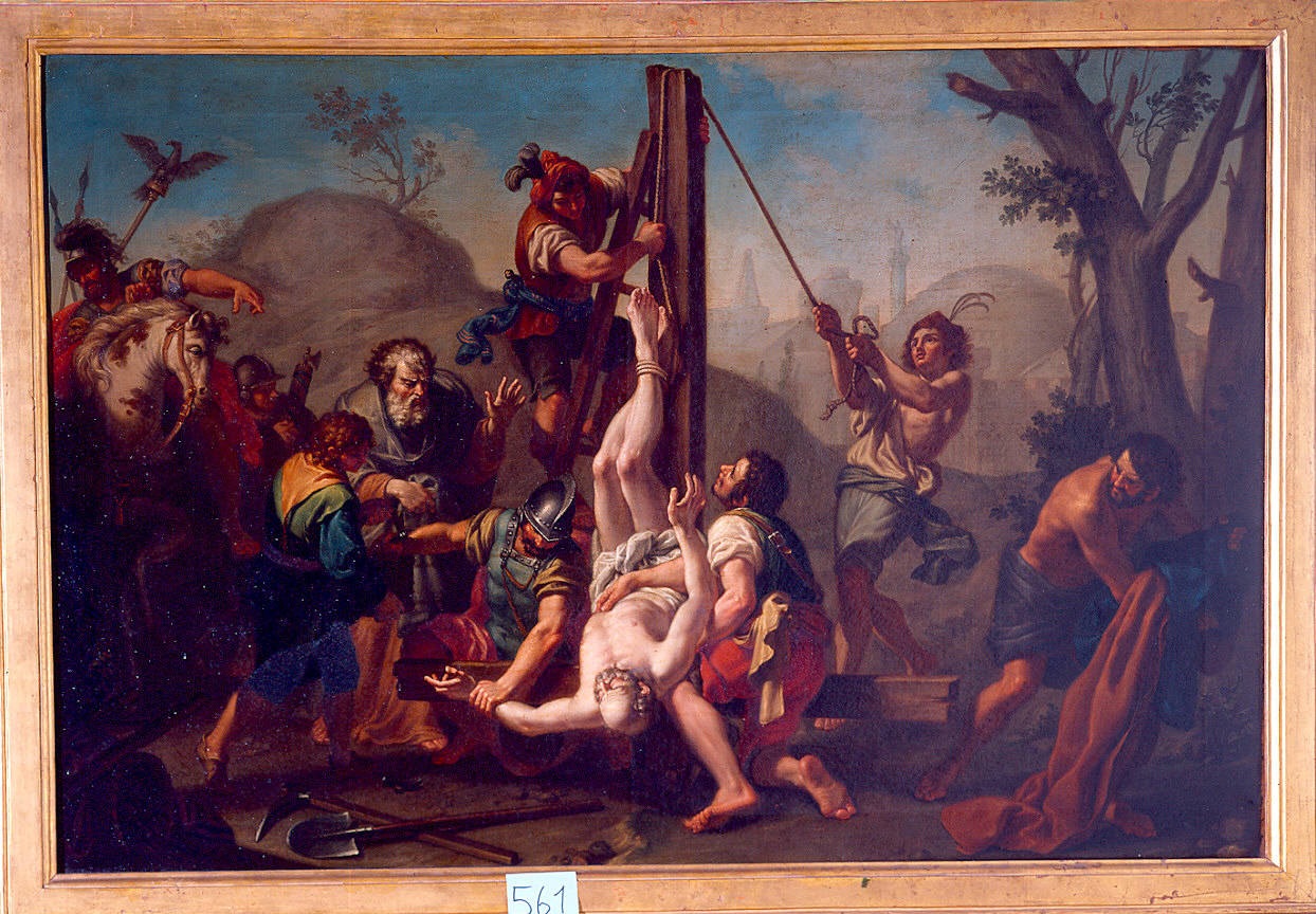 crocifissione di San Pietro (dipinto) di Pécheux Bénoit (sec. XVIII)