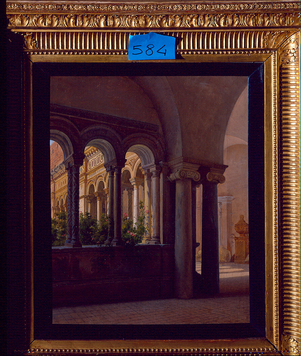 Chiostro di San Giovanni in Laterano (dipinto) di Marchesi Luigi (sec. XIX)