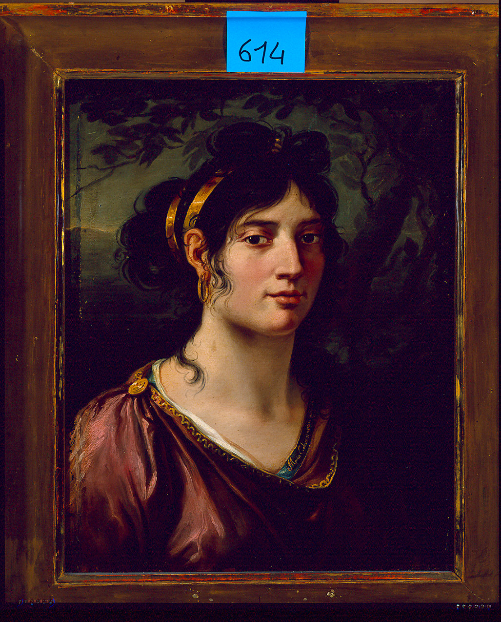 Autoritratto di Maria Callani (dipinto) di Callani Maria (sec. XIX)