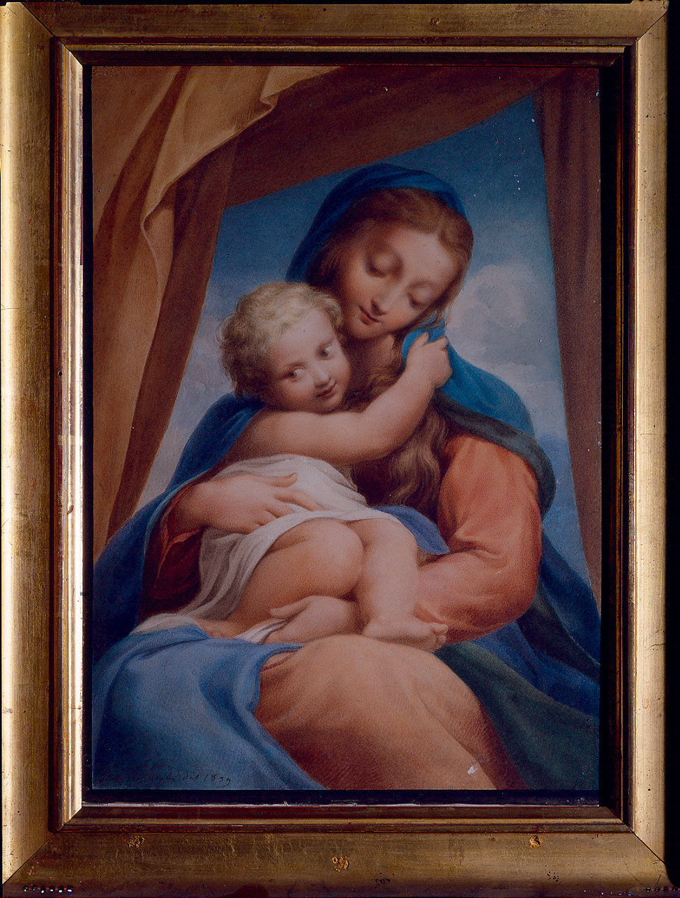 Madonna della Scala, Madonna con Bambino (dipinto) di Toschi Paolo (sec. XIX)