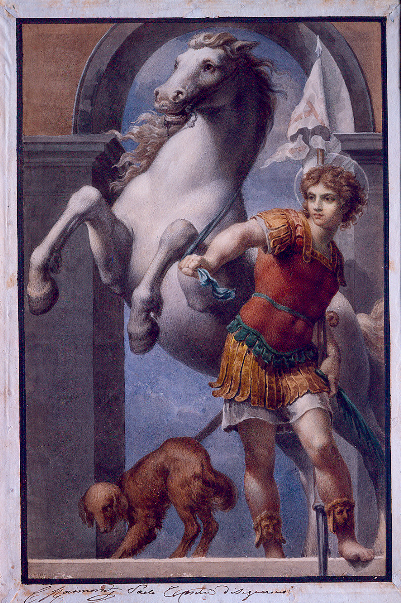 San Secondo o San Vitale o San Giorgio (dipinto) di Raimondi Carlo, Toschi Paolo (sec. XIX)