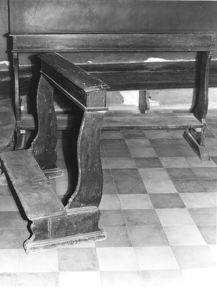 stalli del coro, insieme - ambito parmense (fine sec. XVIII)