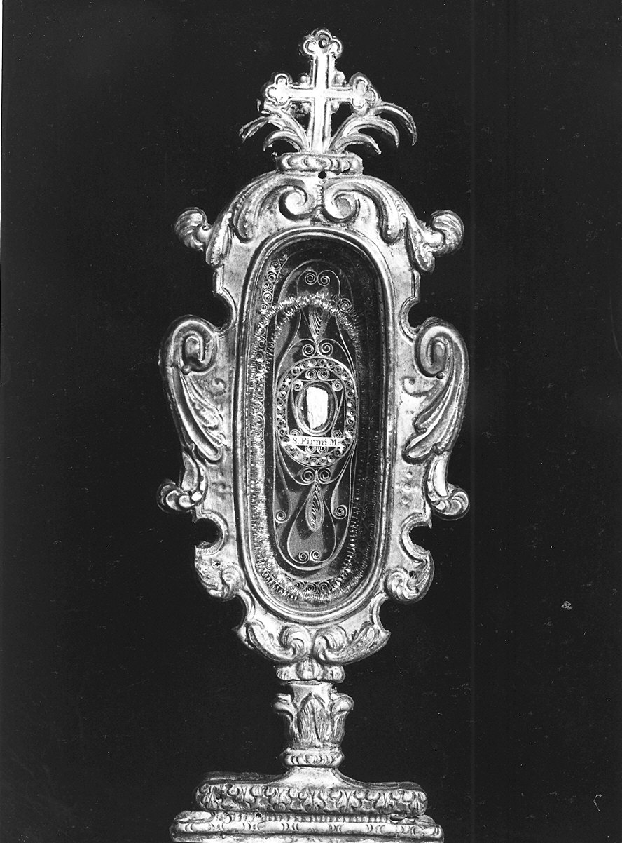 Reliquiario di S. Fermo (reliquiario - a ostensorio) - ambito parmense (terzo quarto sec. XVIII)