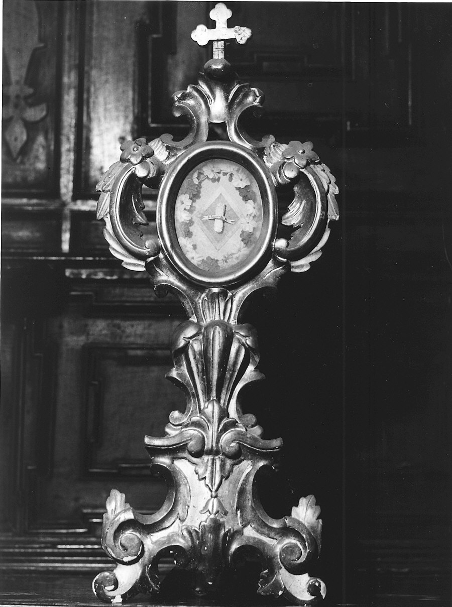 reliquiario - a ostensorio, serie - ambito parmense (fine sec. XVIII)