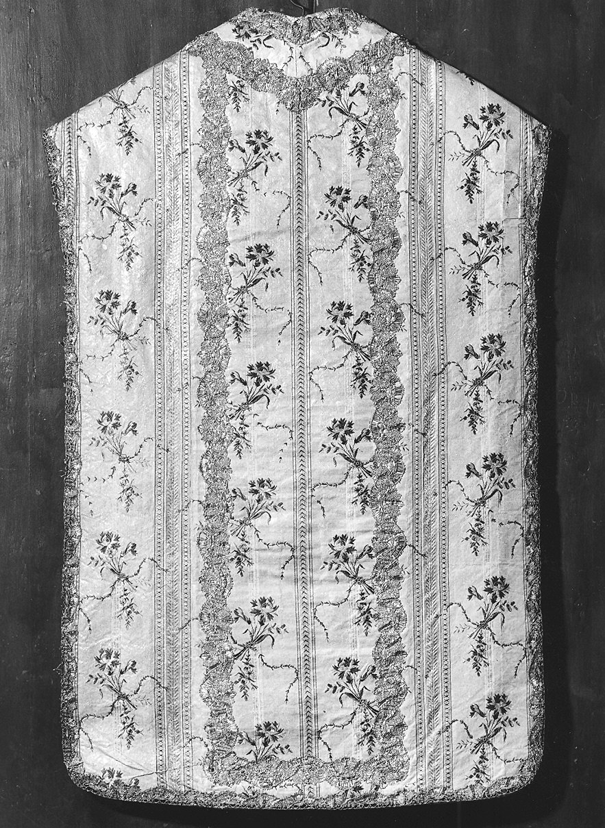 paramento liturgico - in terzo, insieme - manifattura italiana (seconda metà sec. XVIII)