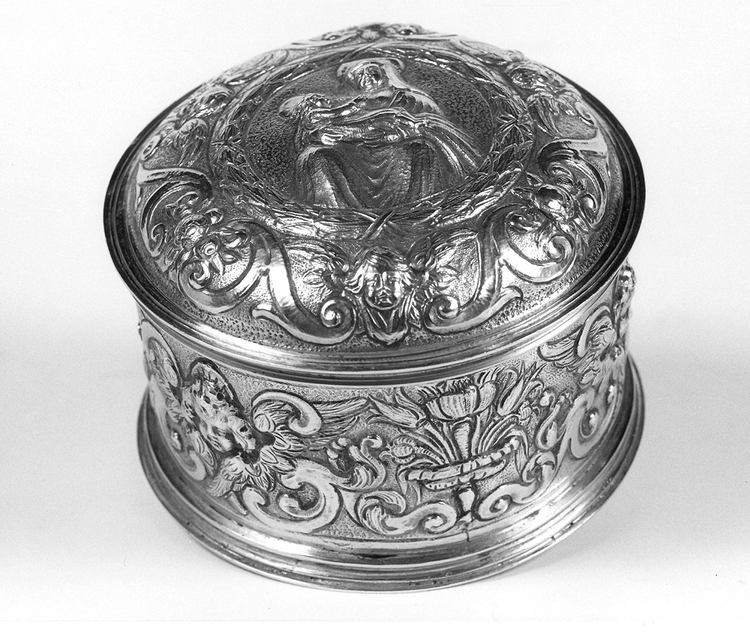 scatola per ostie - ambito parmense (sec. XVII)