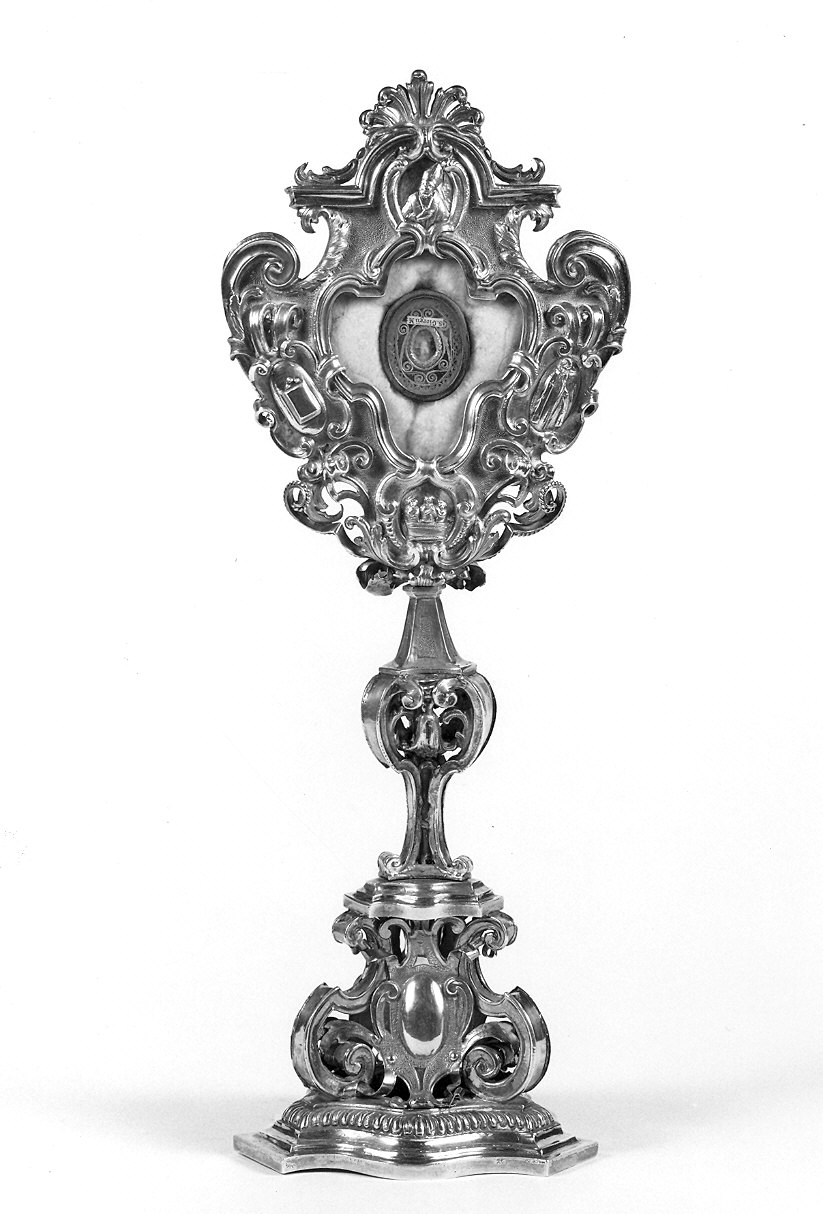 reliquiario - a ostensorio - ambito parmense (sec. XVIII)