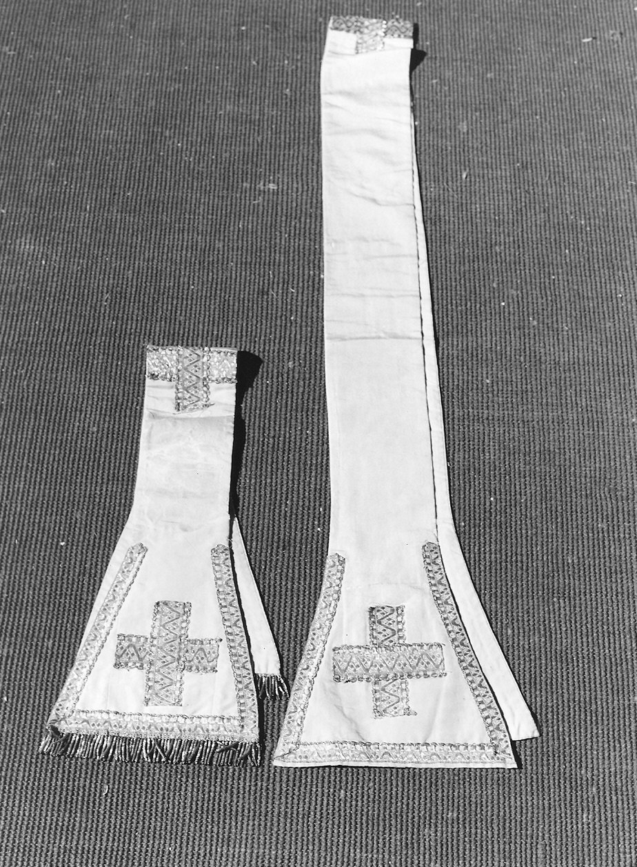 paramento liturgico, insieme - manifattura italiana (?) (seconda metà sec. XIX)