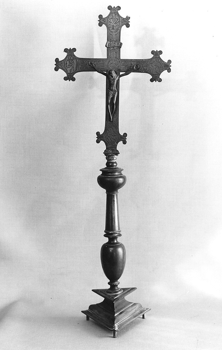 croce d'altare - ambito tedesco (secc. XVII/ XVIII, sec. XIX)