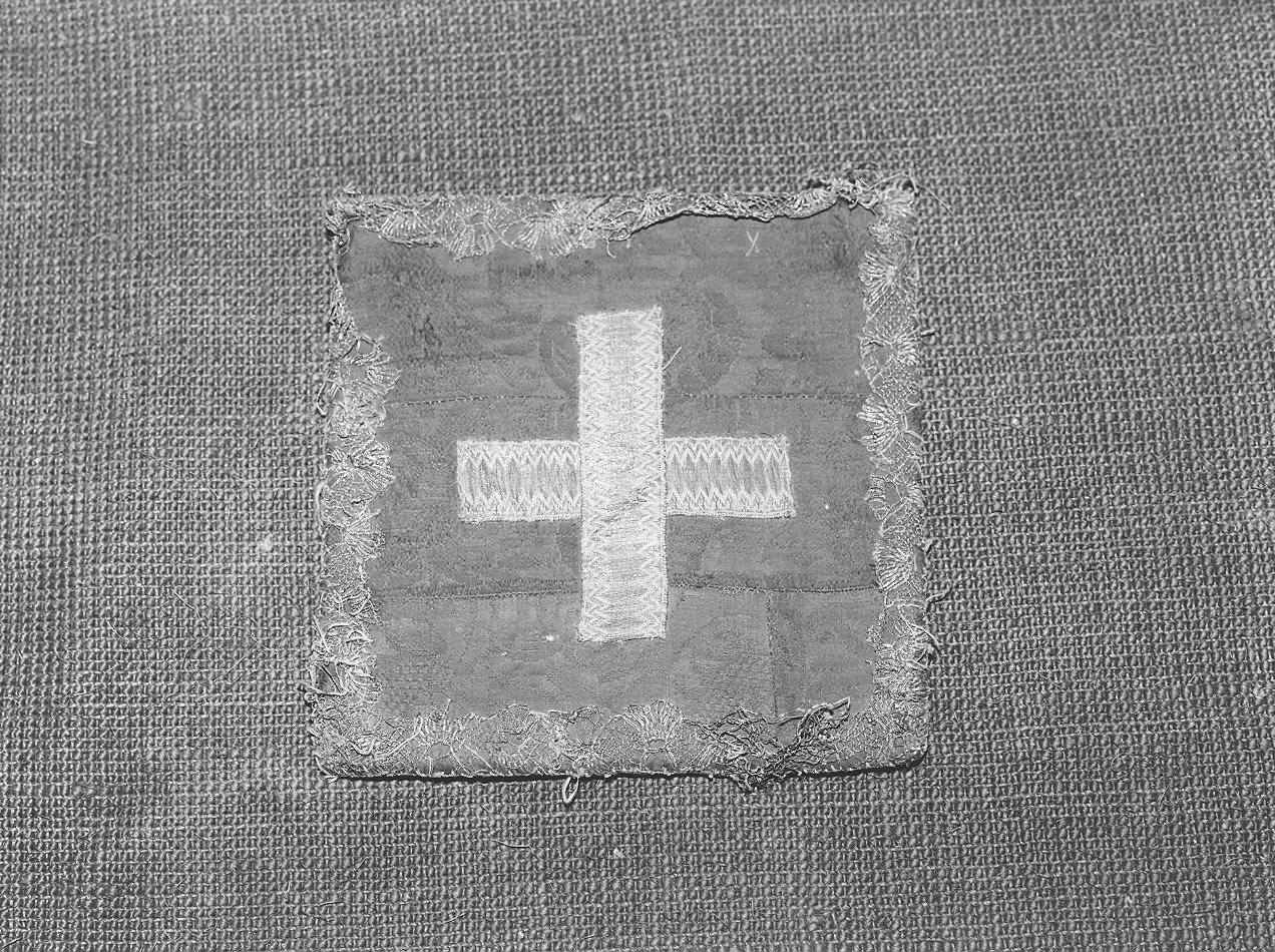 borsa del corporale, elemento d'insieme - manifattura italiana (secc. XVIII/ XIX)