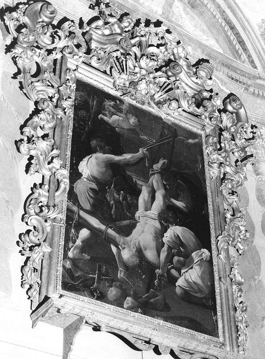 crocifissione di San Pietro (dipinto) di Amidano Luigi (sec. XVII)