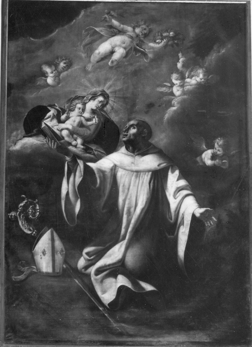 Beato Bernardo Tolomei (dipinto) di Nuvolone Carlo Francesco (cerchia) (prima metà sec. XVII)