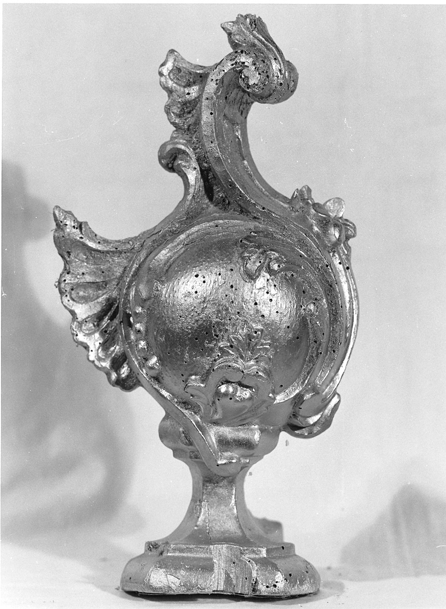 vaso d'altare con composizione floreale, serie - ambito parmense (fine sec. XVIII)