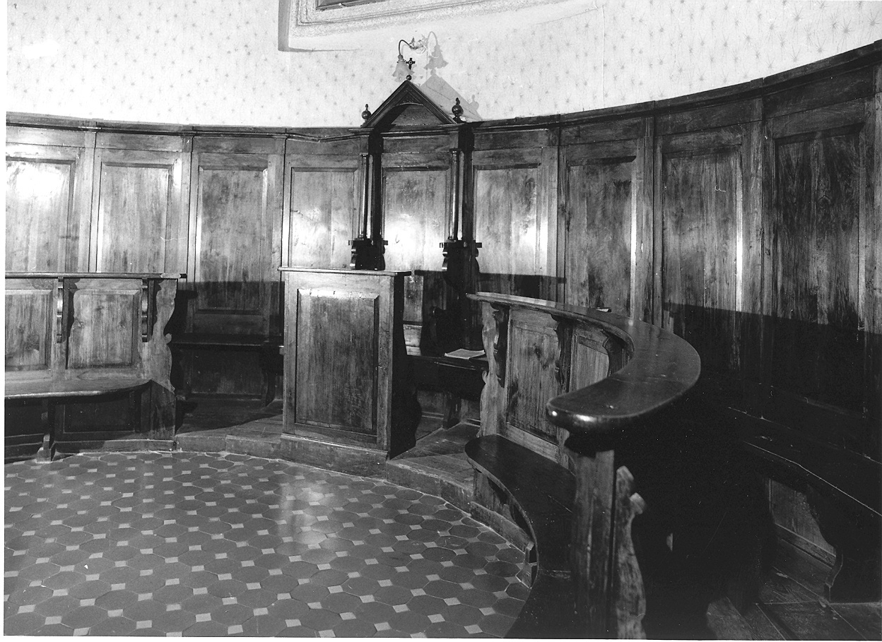 stalli del coro, serie - ambito parmense (sec. XIX)