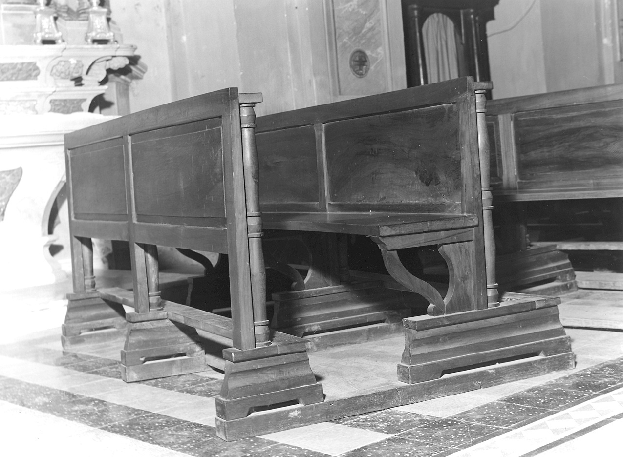 banco da chiesa, serie - ambito parmense-piacentino (fine sec. XIX)