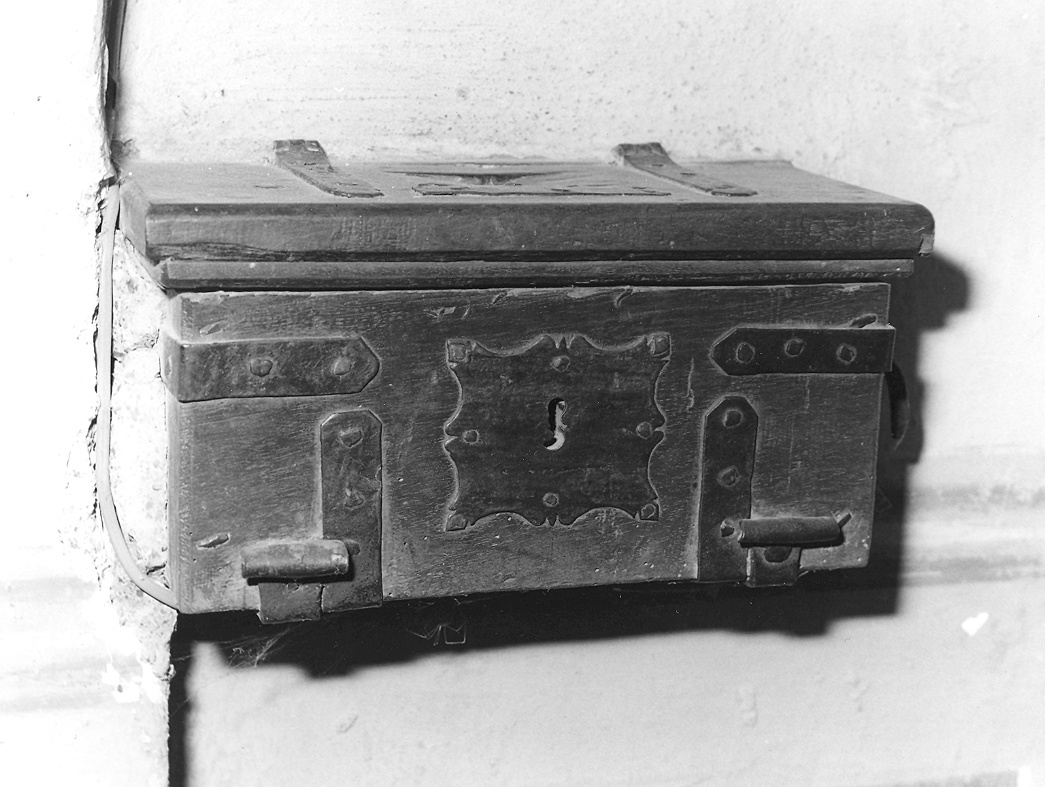 cassetta per elemosine, serie - ambito parmense-piacentino (secc. XVII/ XVIII)