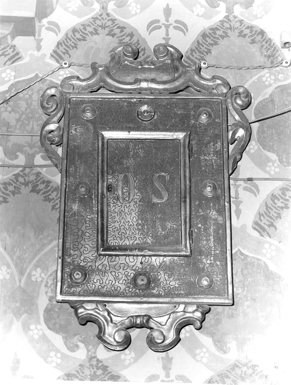 anta di armadietto per oli santi, serie - ambito parmense-piacentino (inizio sec. XIX)