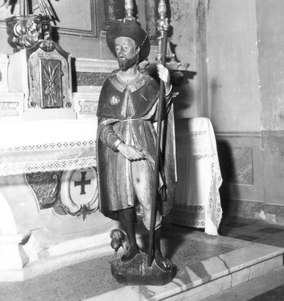 San Rocco (statua) - ambito parmense-piacentino (seconda metà sec. XIX)