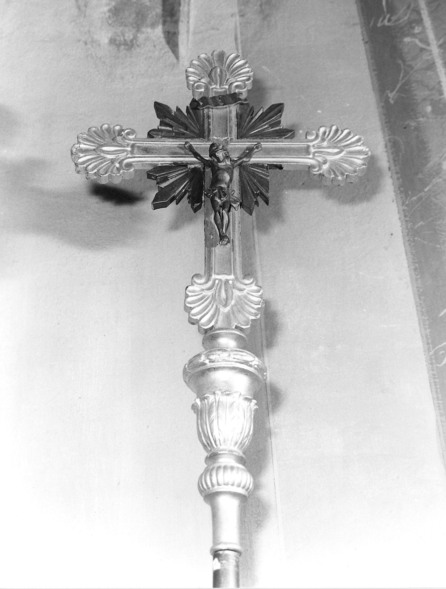 croce processionale - ambito parmense-piacentino (prima metà sec. XIX)