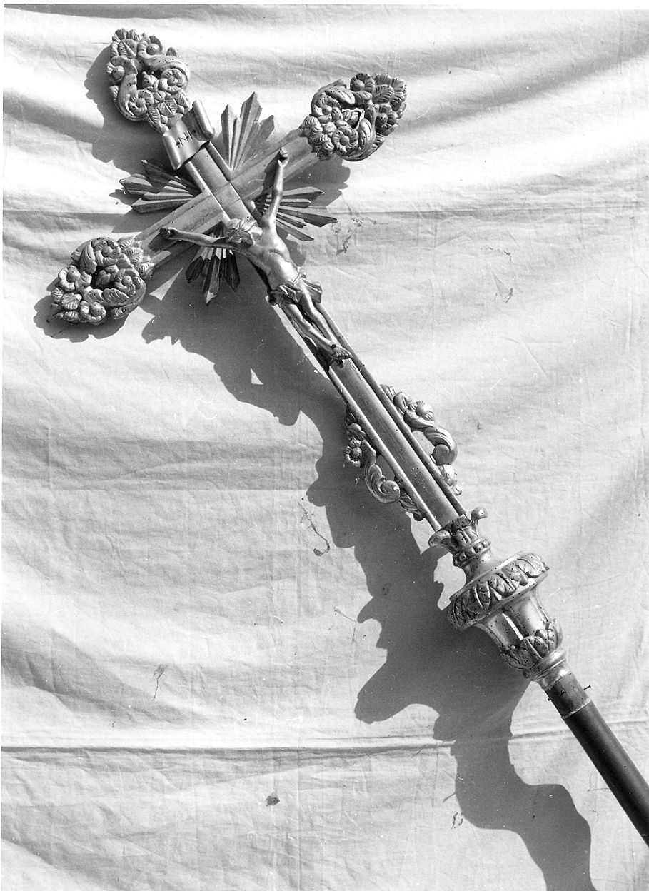 croce processionale - ambito parmense (metà sec. XIX)