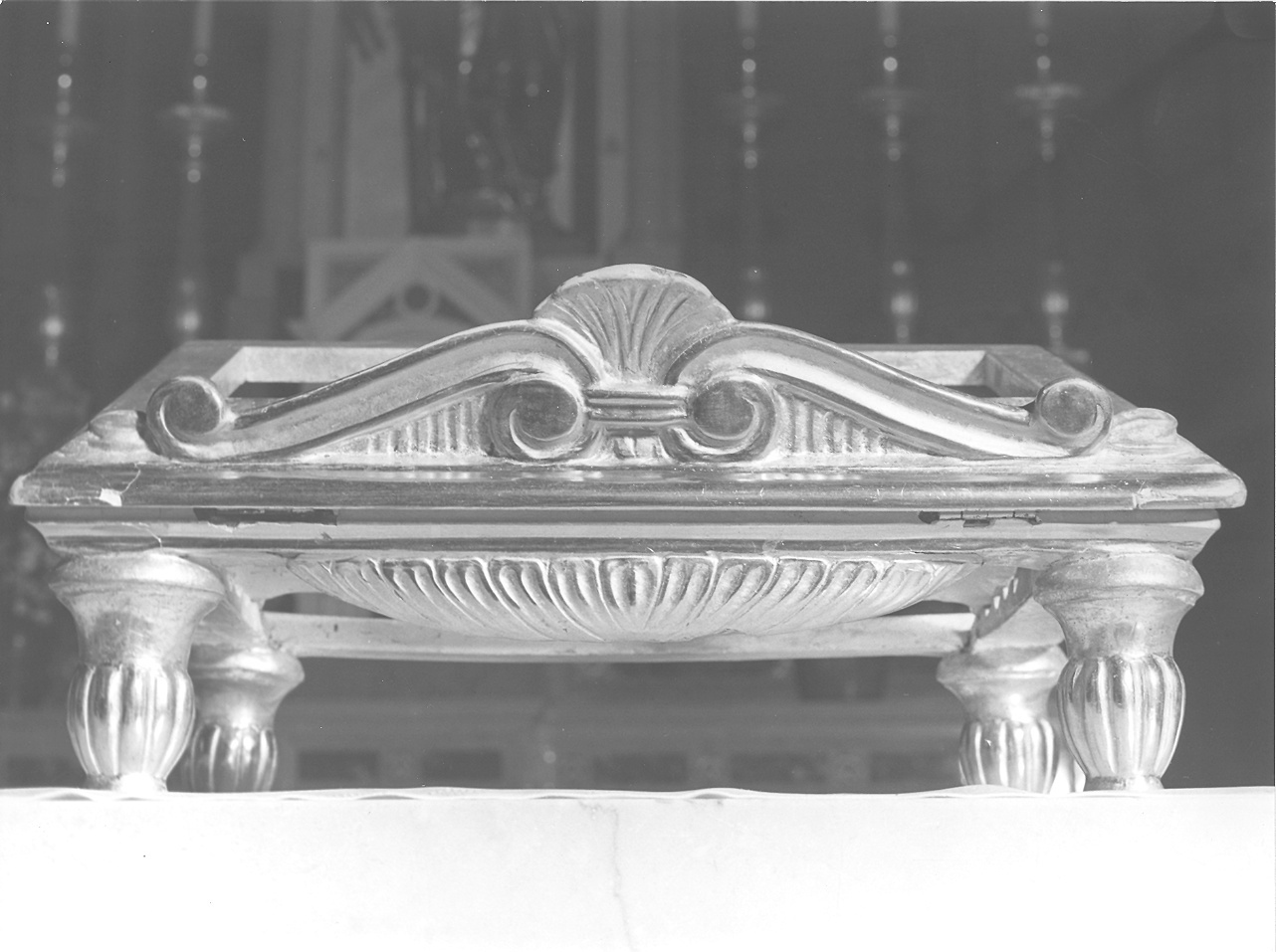 leggio d'altare - ambito piacentino (fine/inizio secc. XVIII/ XIX)