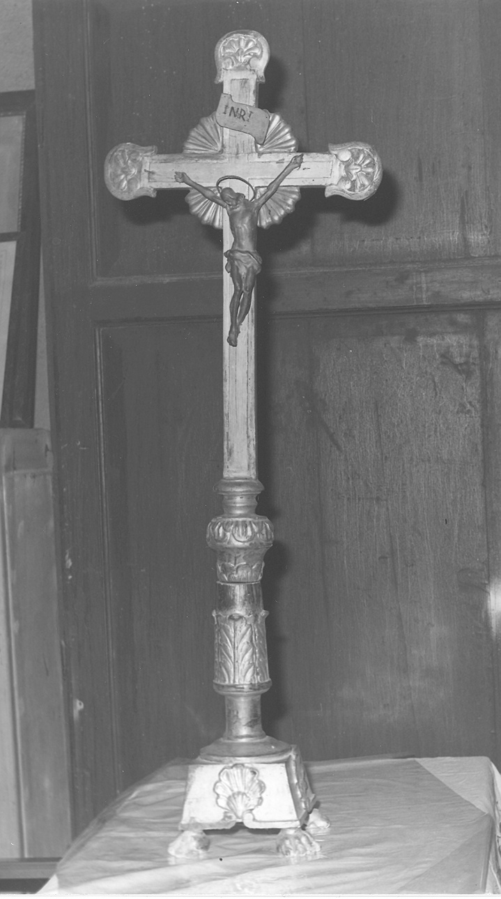 croce d'altare - ambito parmense-piacentino (metà sec. XIX)