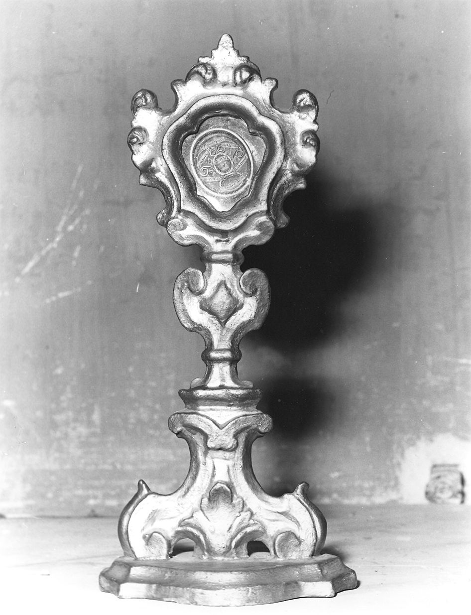 reliquiario - a ostensorio - ambito parmense-piacentino (metà sec. XIX)