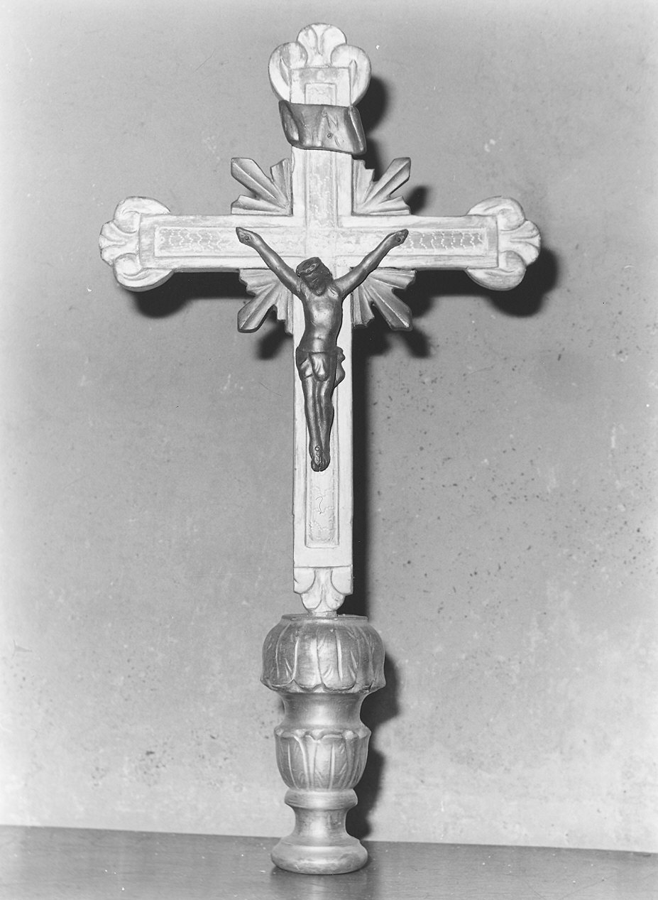 croce processionale - ambito parmense-piacentino (sec. XIX)