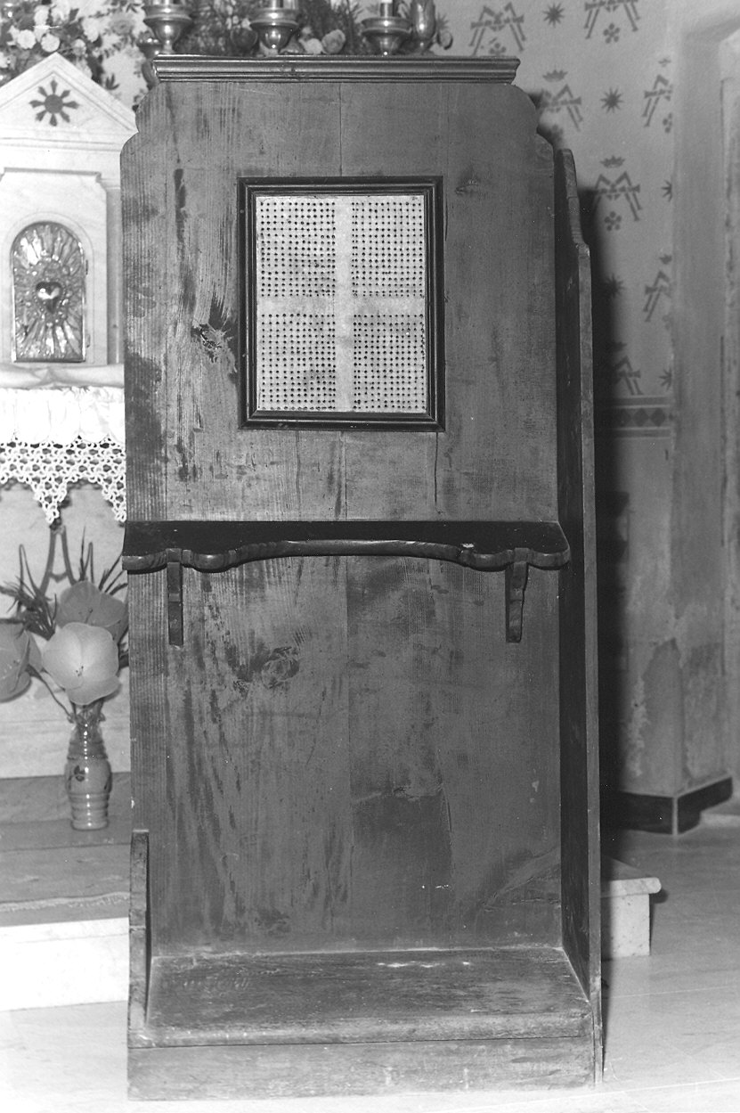 confessionale - ambito parmense-piacentino (fine sec. XIX)