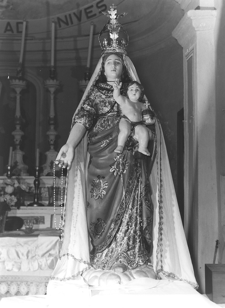 Madonna della Neve, Madonna con Bambino (statua) - ambito parmense-piacentino (sec. XIX)