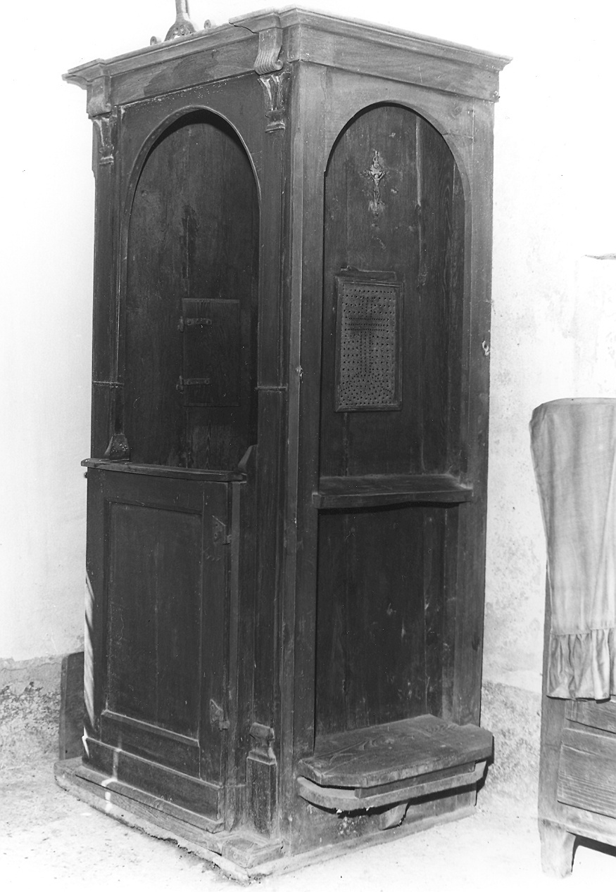 confessionale - ambito parmense-piacentino (ultimo quarto sec. XIX)